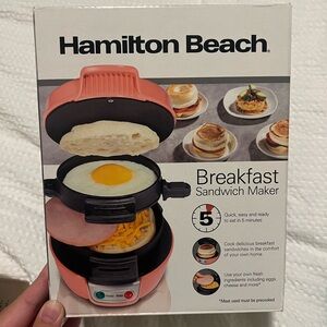 Hamilton Beach Coral Breakfast Sandwich Maker